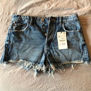 Mid Rise Zara Denim Shorts